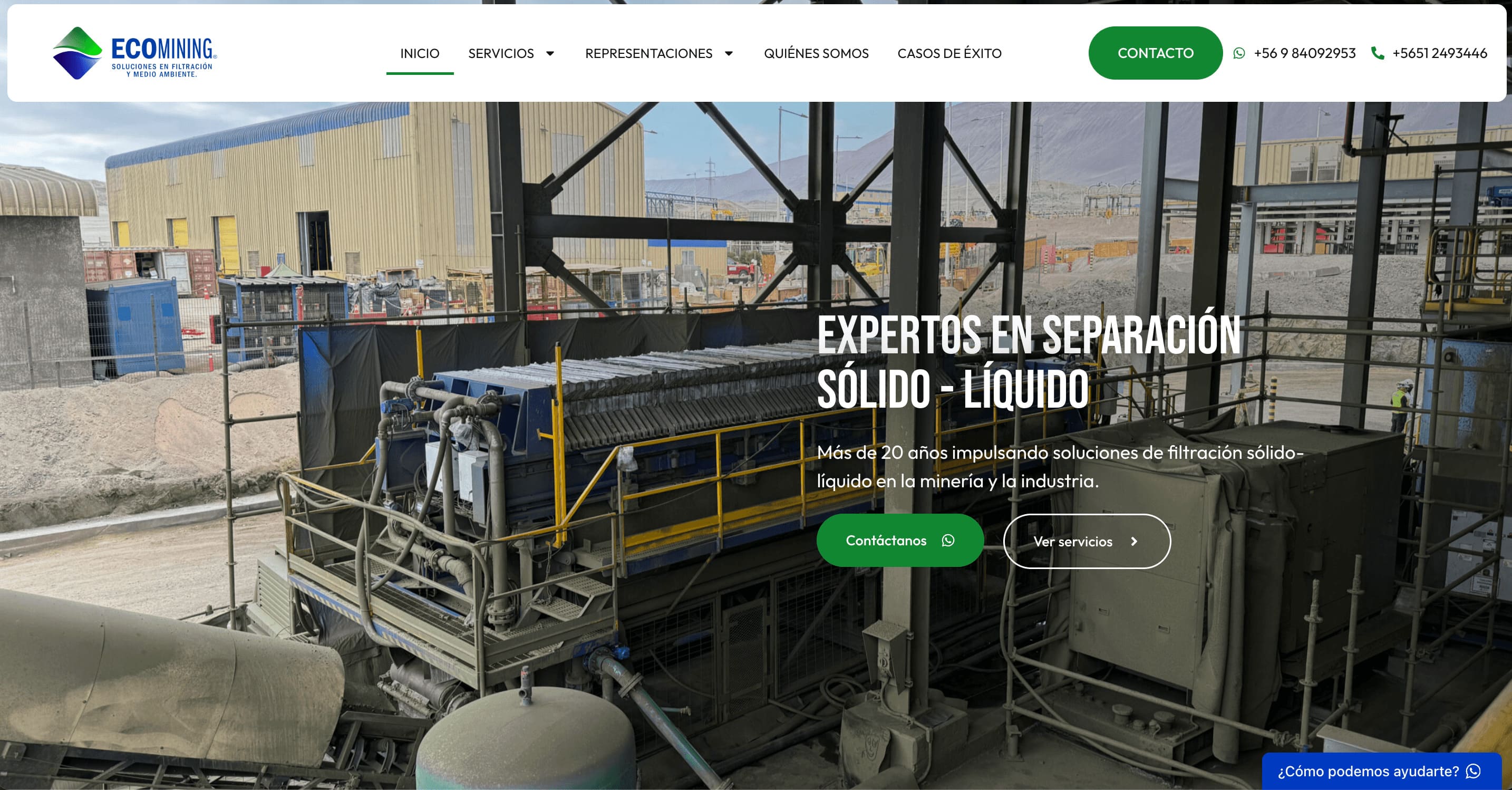 Página de inicio de Ecomining