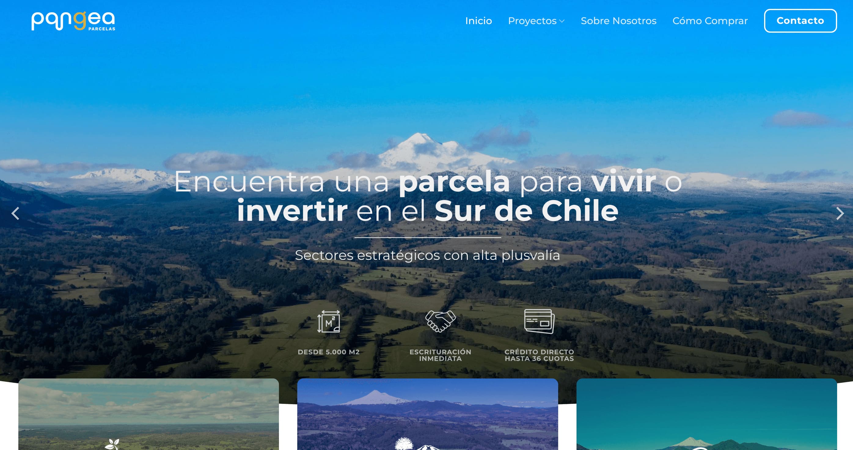 Página de inicio de Pangea