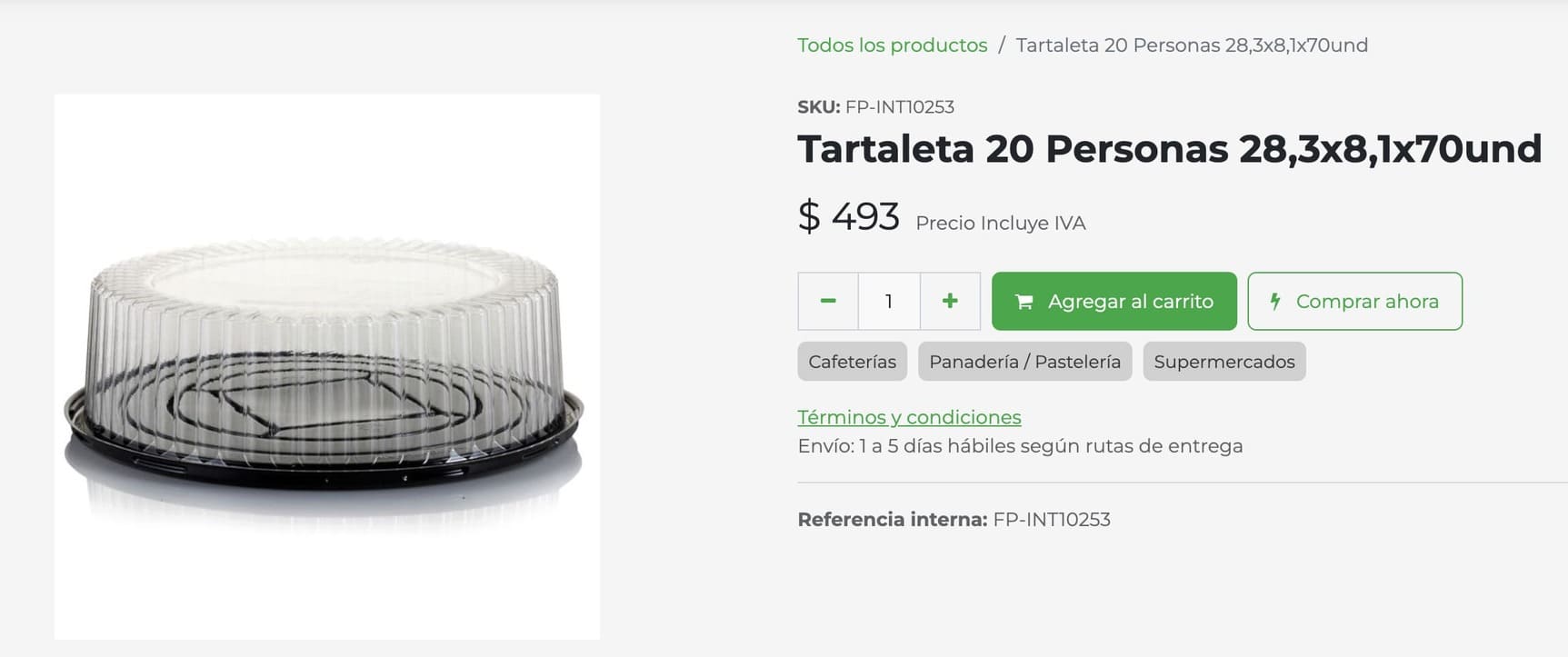 Detalle de producto de TotalFullPack
